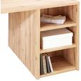 Schreibtisch Weiß/Eichefarben - Edelstahlfarben/Eichefarben, MODERN, Glas/Holzwerkstoff (160/73/80cm) Schreibtisch Weiß/Eichefarben - Edelstahlfarben/Eichefarben, MODERN, Glas/Holzwerkstoff (160/73/80cm)