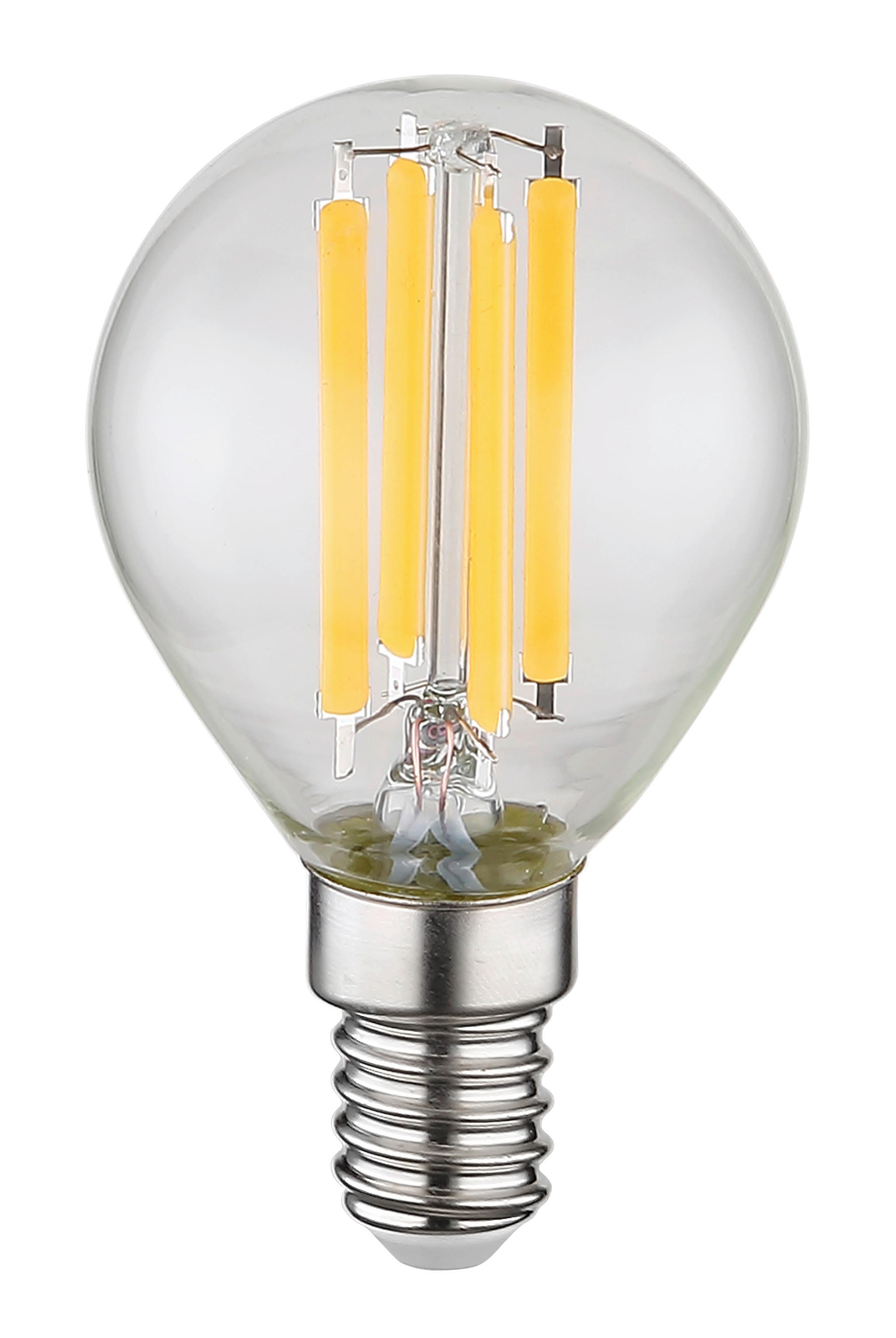 LED-Leuchtmittel 10578K max. 6 Watt - Klar, Glas/Metall (4,5/7,8cm) - Globo