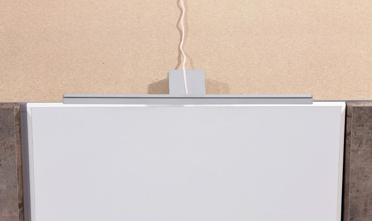 Lampă atașată Stella - culoare crom, Modern, plastic/metal (33,5/3,2/16,1cm)