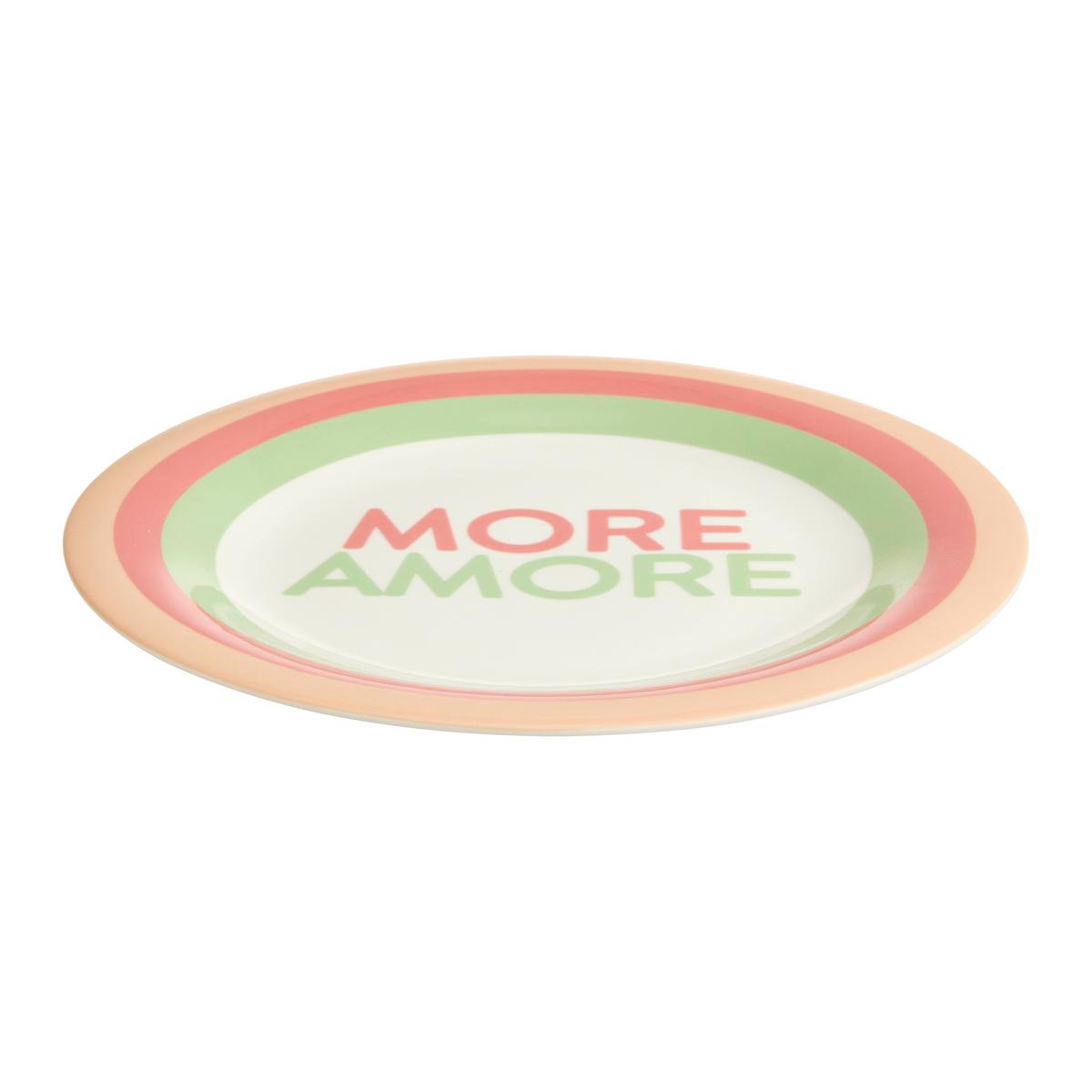 Speiseteller Candy Colors Multicolor Ø ca. 27cm - Rotbraun/Hellgelb, MODERN, Keramik (27/2,4cm) - Mömax