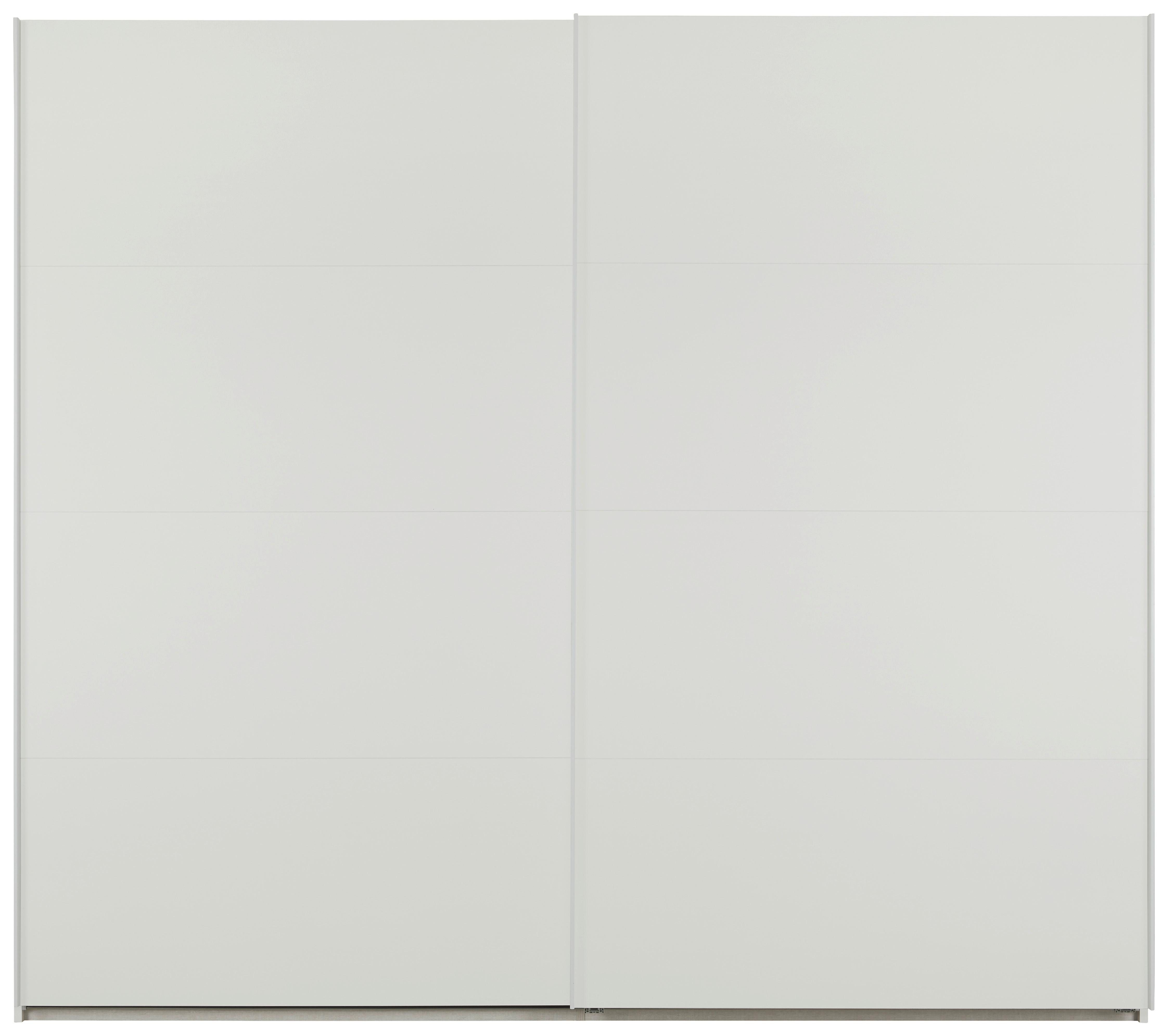ARMOIRE À P. COULISSANTES SUS. LAGO - blanc, MODERN, matériau en bois/métal (251/222/60cm) - Mömax