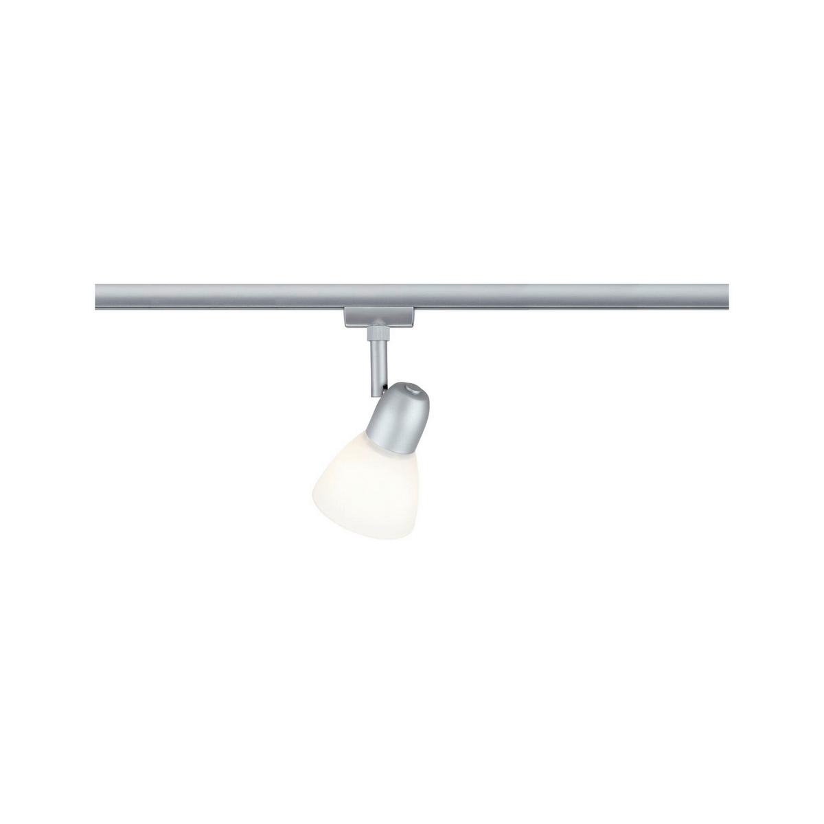 Schienensystem-Strahler Opal/Chromfarben max. 20 Watt - Chromfarben/Opal, Design, Glas/Metall (8,3/14,8cm) - Paulmann