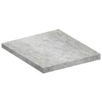 Delovna Plošča Fasola, Siva - siva, Trend, leseni material (60/3/60cm) - MID.YOU