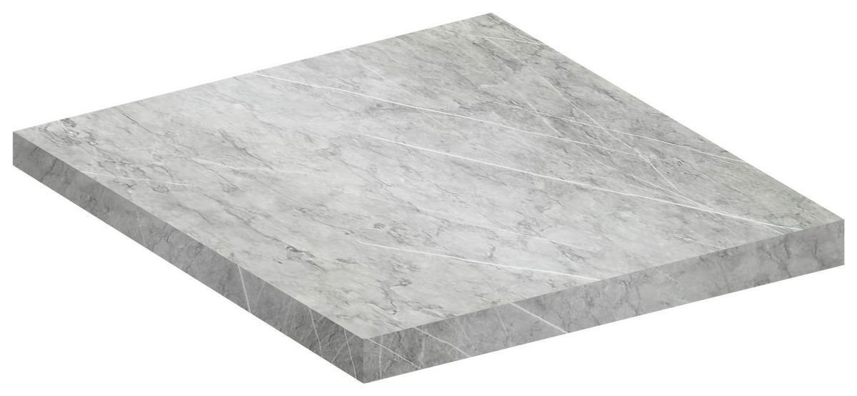 Delovna Plošča Fasola, Siva - siva, Trend, leseni material (60/3/60cm) - MID.YOU