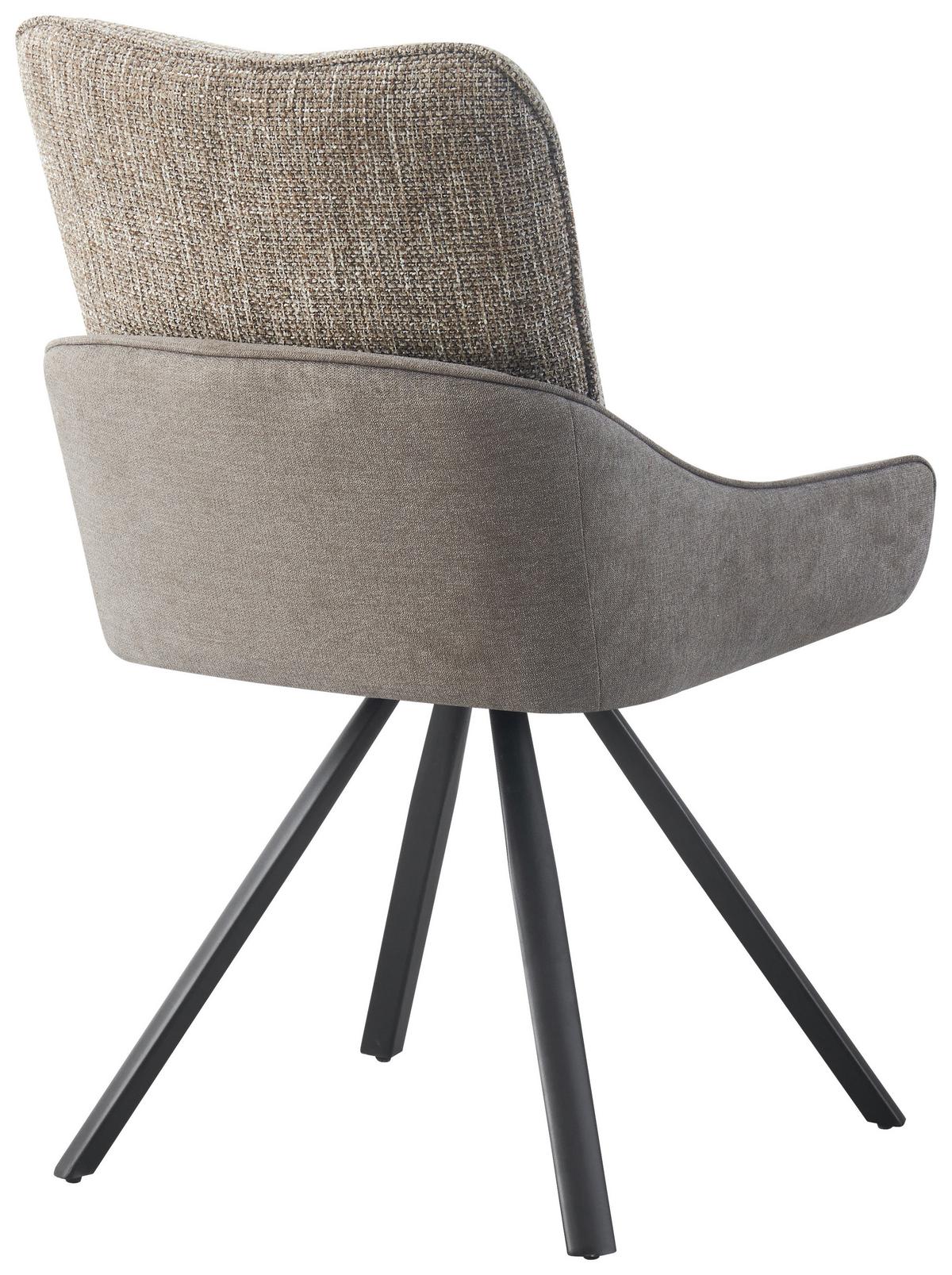 Scaun TESSA - negru/maro deschis, Modern, lemn/metal (55/92/63cm) - Premium Living