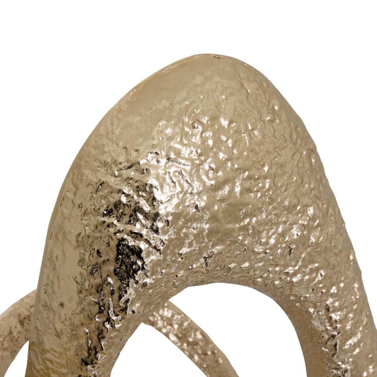 Figurină pentru cant Dana cca. 34 cm - alb/auriu, Basics, metal/piatră (21/12,5/34,5cm)