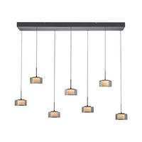 LAMPA WISZĄCA LED 2115-18 - czarny, Design, tworzywo sztuczne/metal (126/21/180cm) - Paul Neuhaus