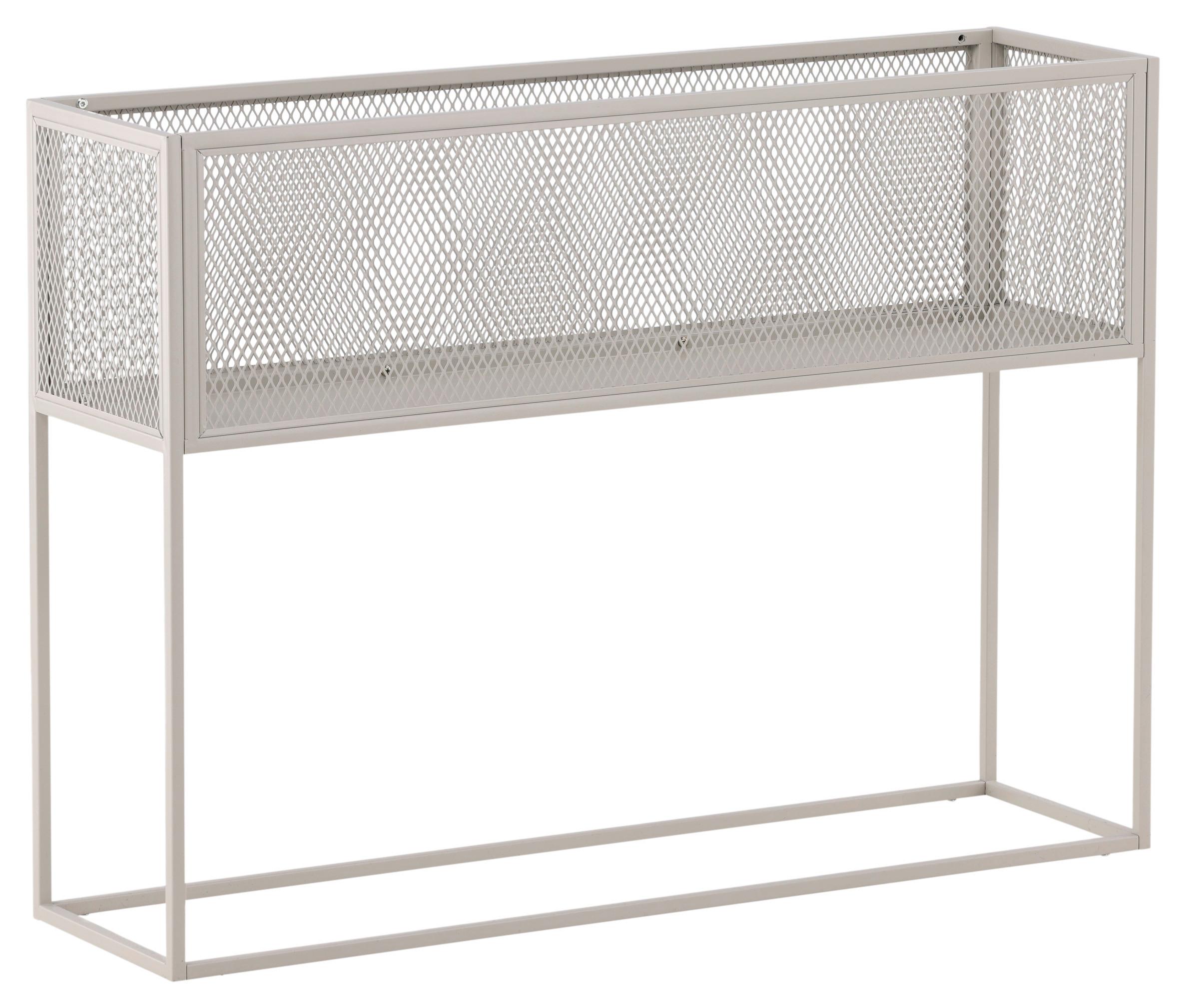 REGAL NETZ - Beige, Design, Metall (110/80/30cm) - Livetastic