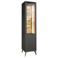 Vitrină COMO - stejar Artisan/antracit, Modern, material pe bază de lemn (42/180/42cm) - Premium Living