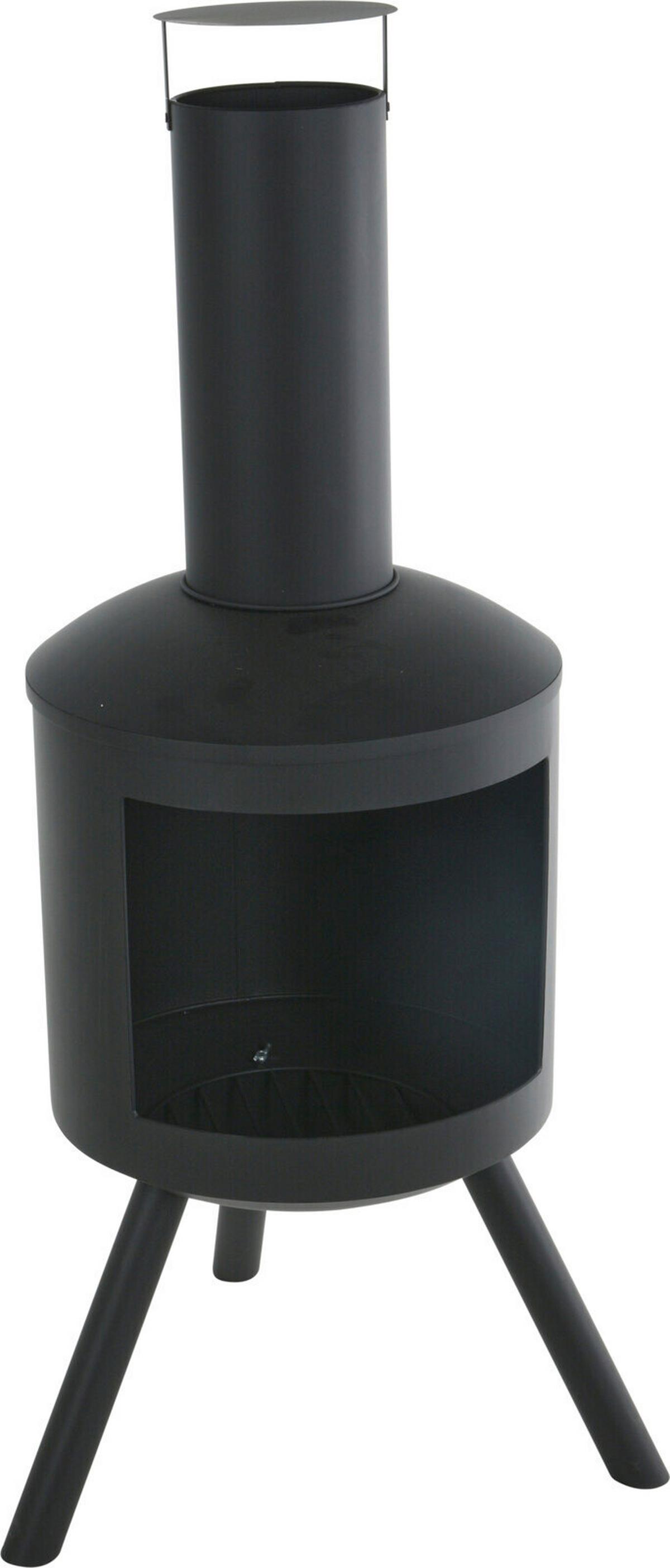 Tűzrakóhely Jeffrey - fekete, fém (44,5/126cm)