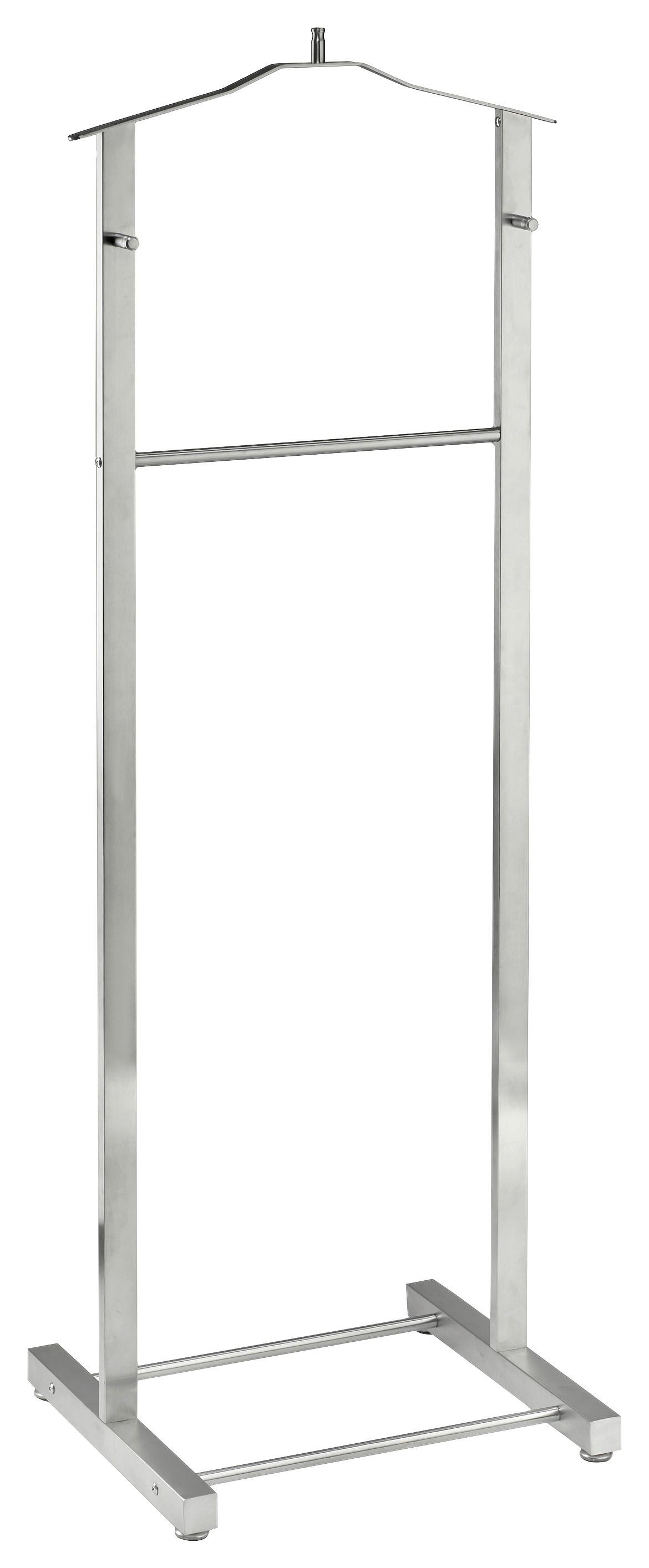 CICHY SŁUGA GREGOR - kolor stalowy, Design, metal (44,5/123,5/35,5cm)