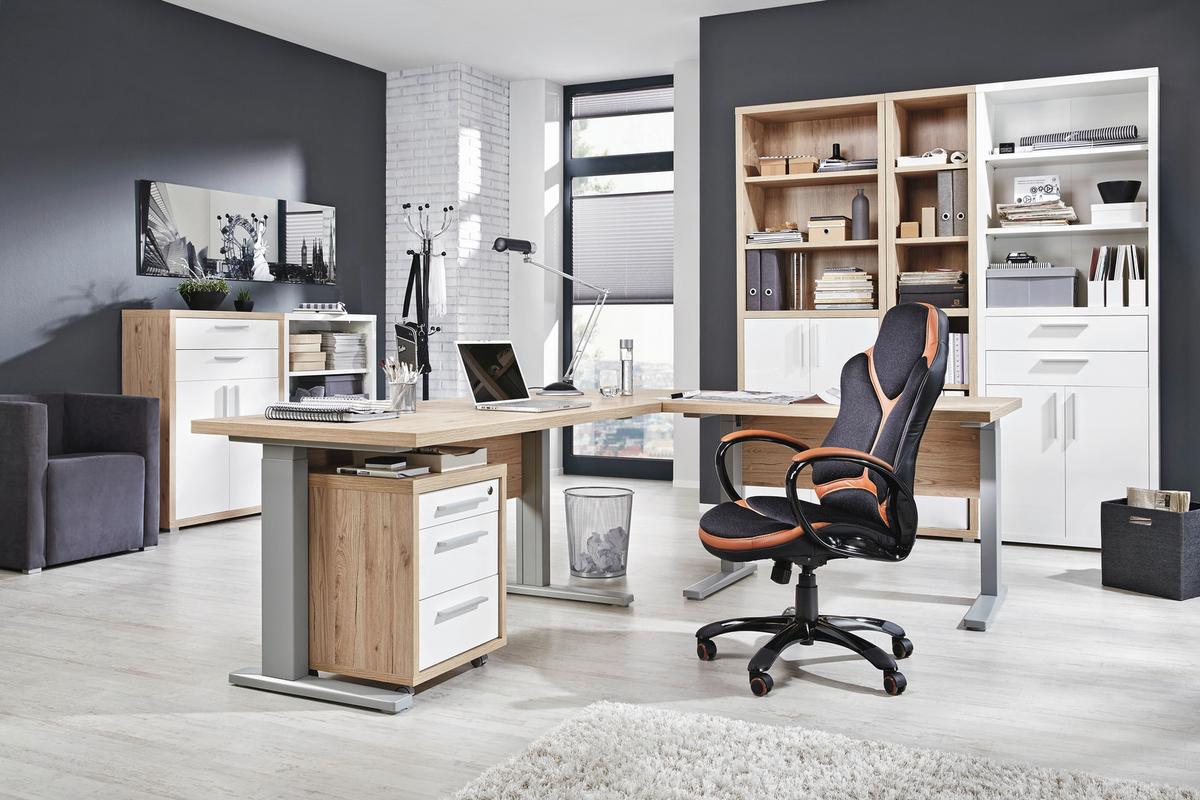 Schreibtischbeine aus Metall, 2er Set - Alufarben, Modern, Metall (70/64/70cm) - Mömax