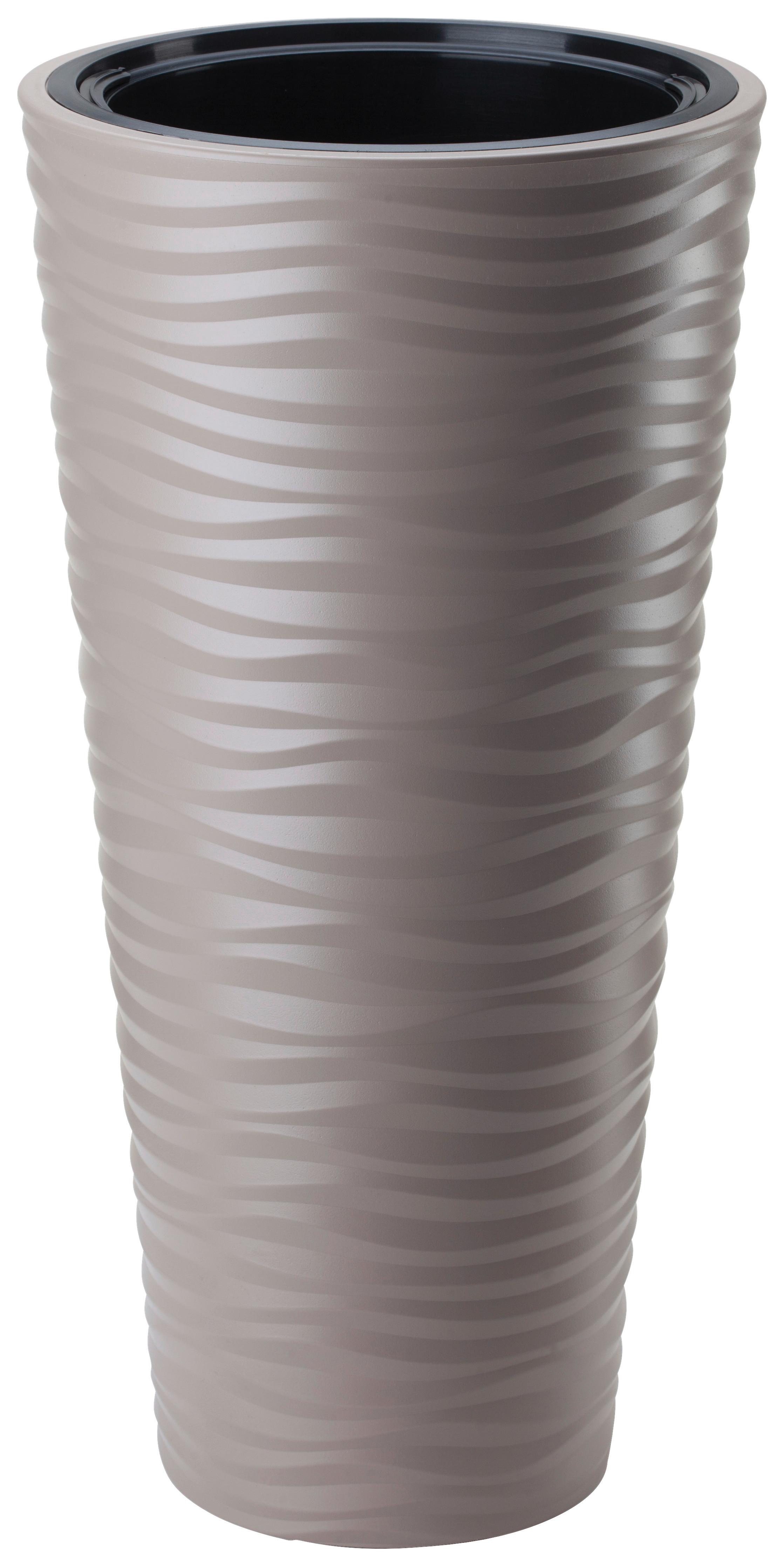 Kaspó Sardun - taupe, Modern, műanyag (35/68,5cm)