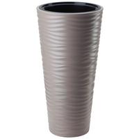 Kaspó Sardun - taupe, Modern, műanyag (35/68,5cm)