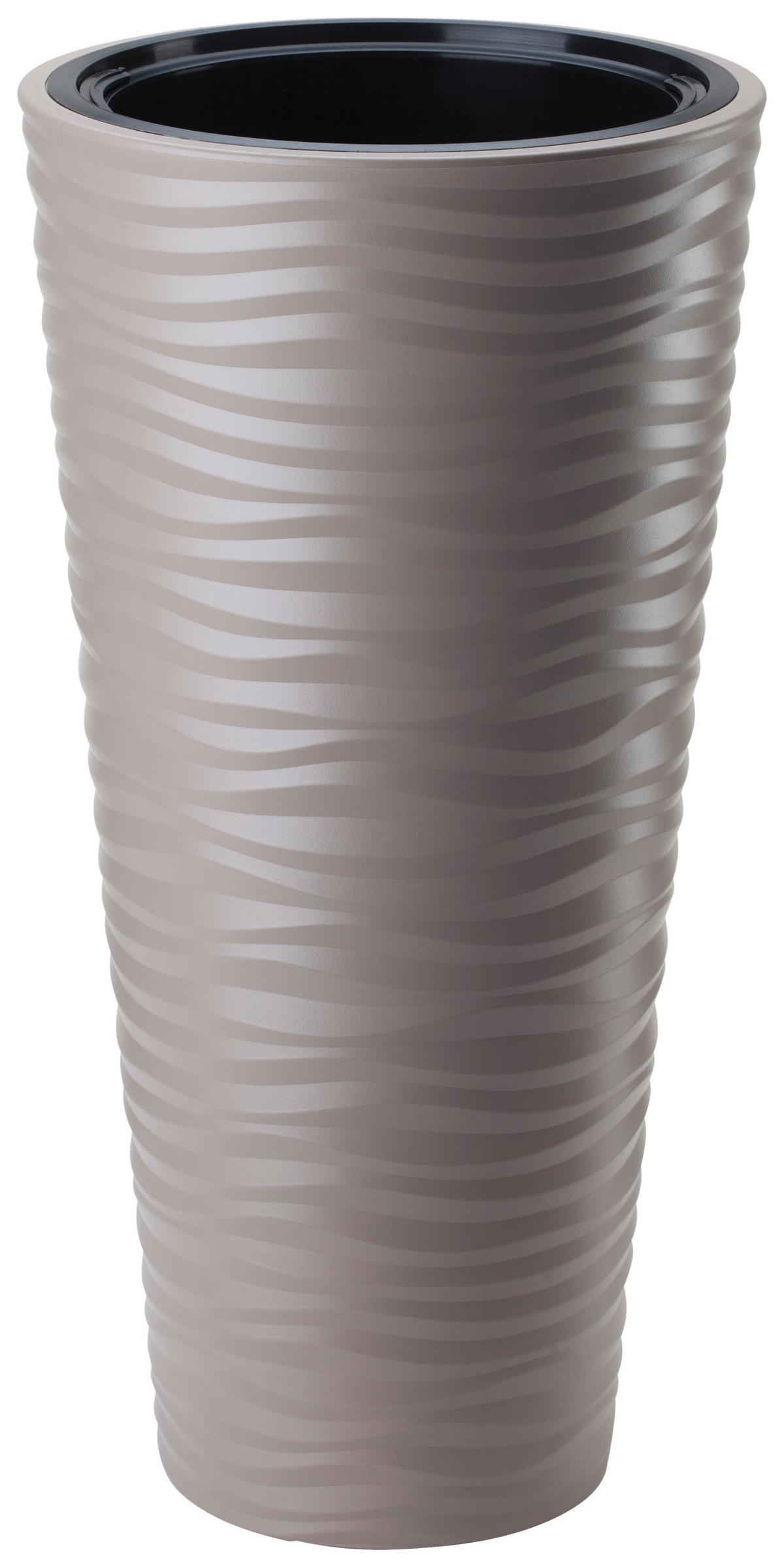 Kaspó Sardun - taupe, Modern, műanyag (35/68,5cm)