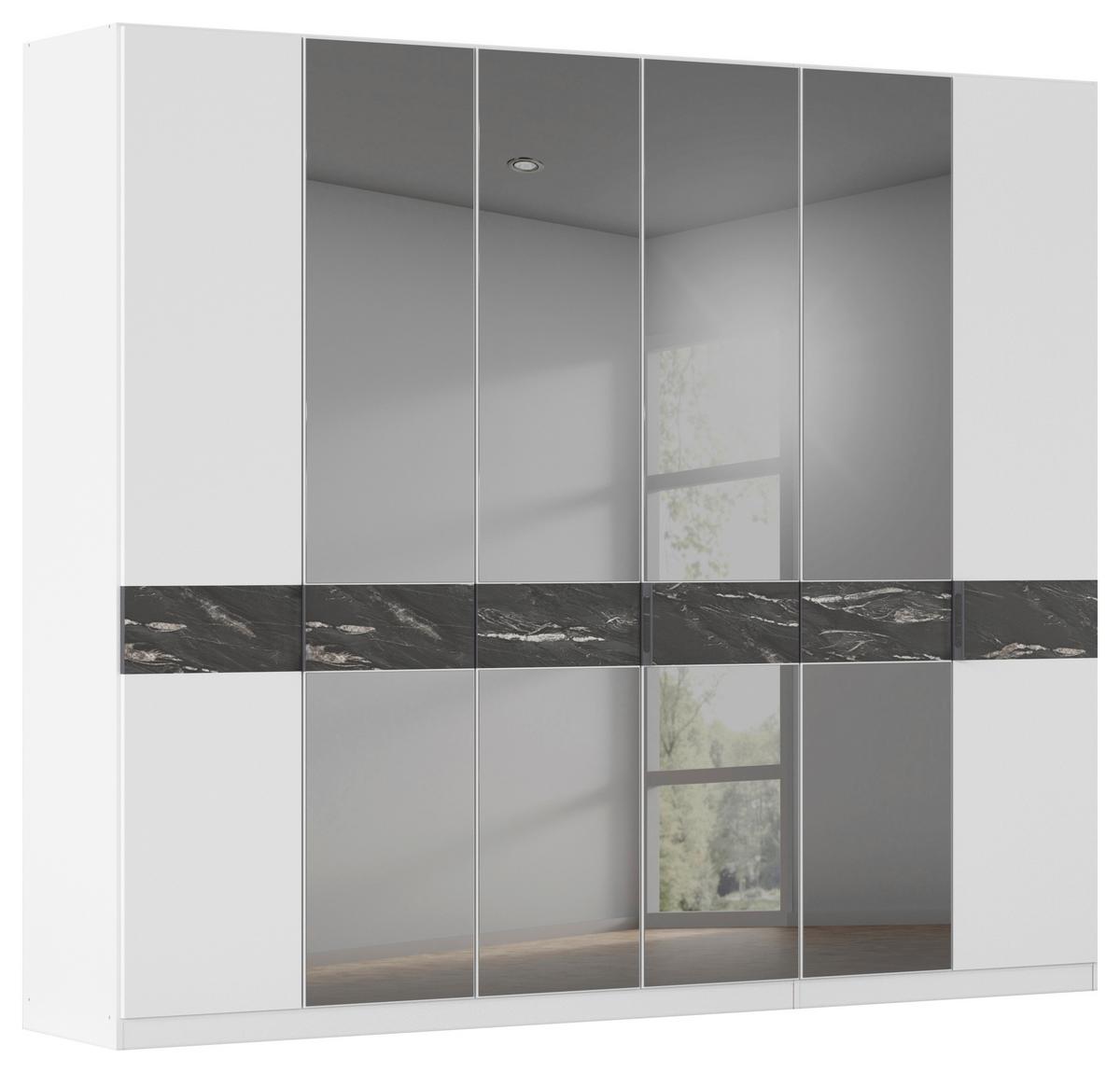 Drehtürenschrank Versity Weiß - Weiß, KONVENTIONELL, Holzwerkstoff/Metall (270/229/54cm) - Premium Living