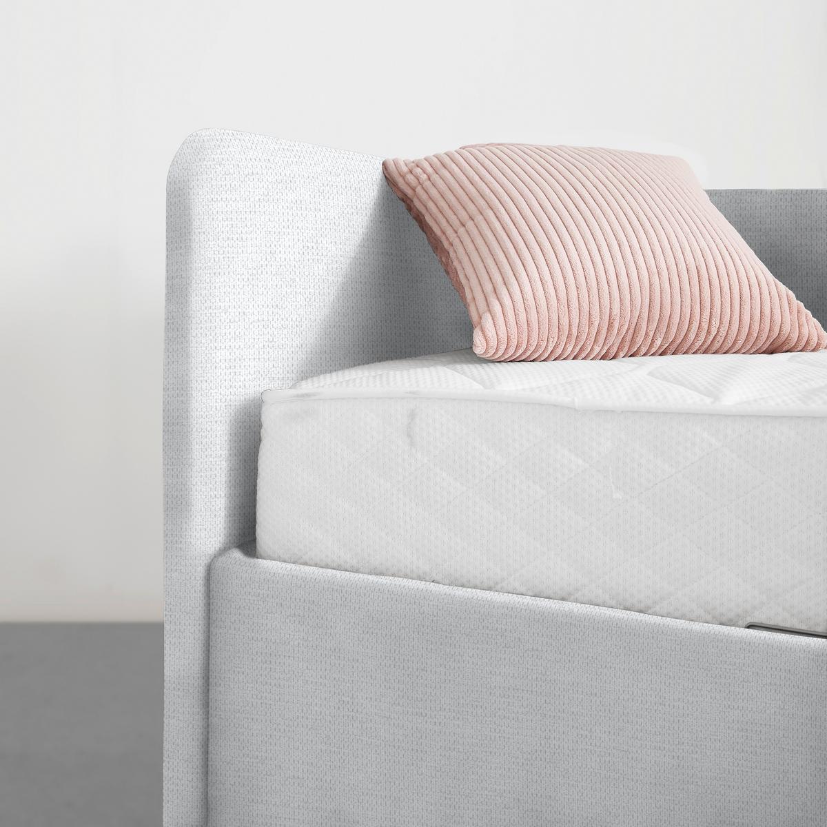 PAT REMI - alb/culoare natur, Konventionell, lemn/textil (90/200cm) - Mömax