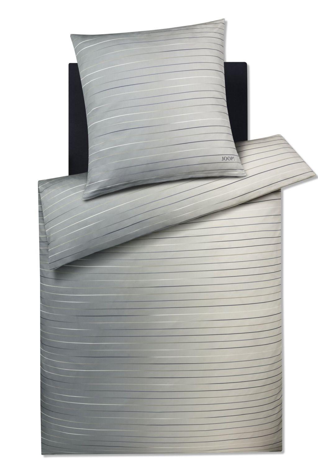 POŚCIEL JOOP! MOVE - antracytowy/szary, Basics, materiały naturalne/tkanina (155/200cm) - Joop!