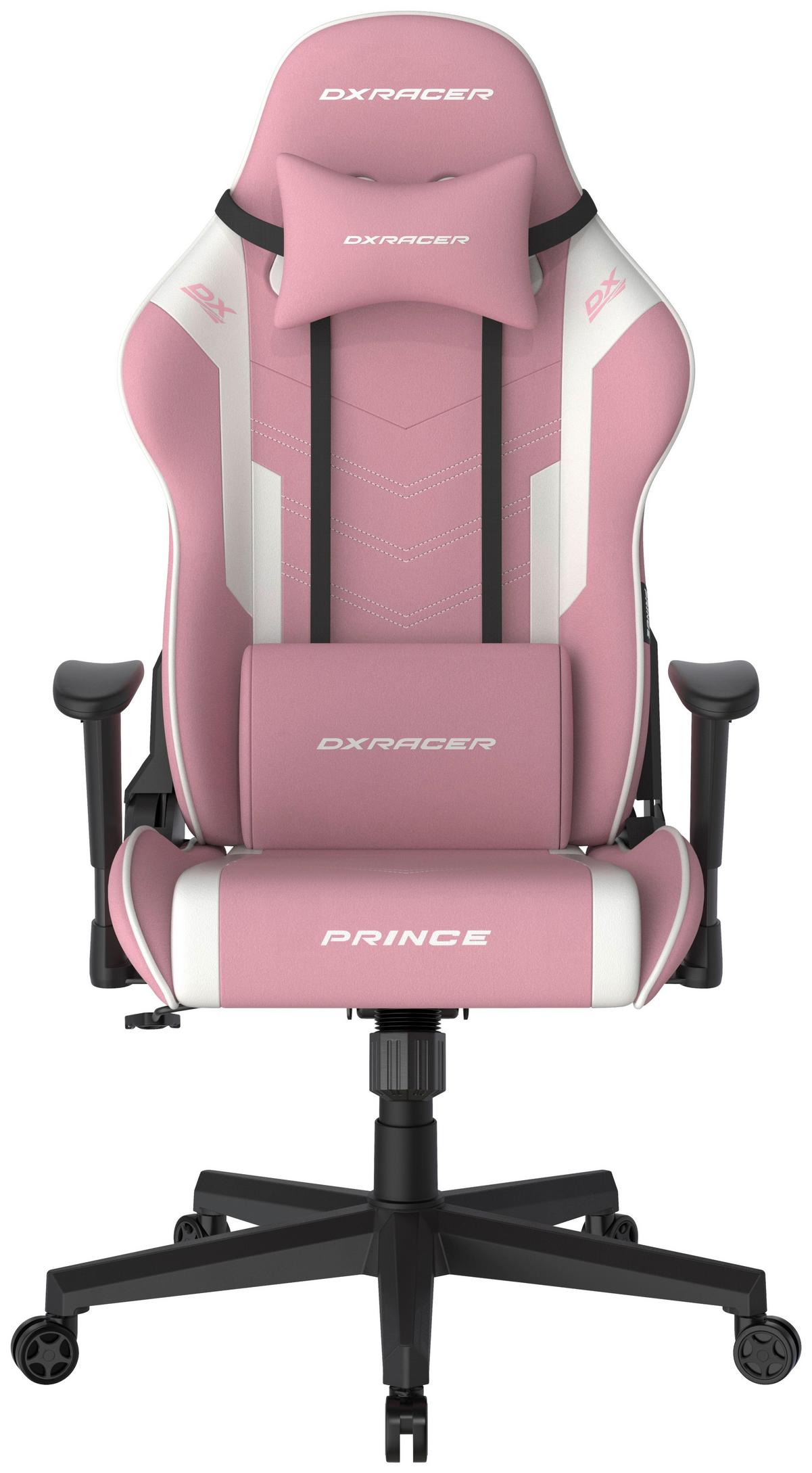 Drehstuhl Prince Schwarz/Weiß/Pink - Pink/Schwarz, MODERN, Kunststoff/Textil (67/126/67cm) - Dxracer