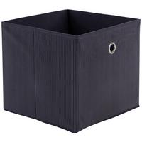 Zložljiva Škatla Cubi New, Temno Siva - siva, Moderno, karton/tekstil (30/30/30cm)