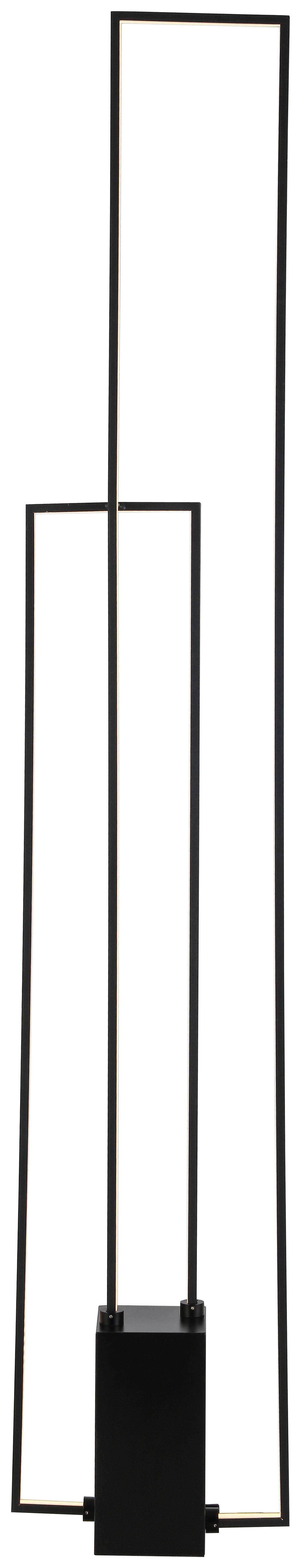 Led Állólámpa Aveline - fekete, Modern, műanyag/fém (24/10/138cm) - Premium Living