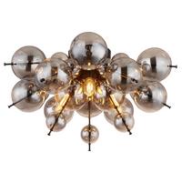 Deckenleuchte Bally Schwarz max. 25 Watt - Schwarz, MODERN, Glas/Metall (55/28cm) - Novel