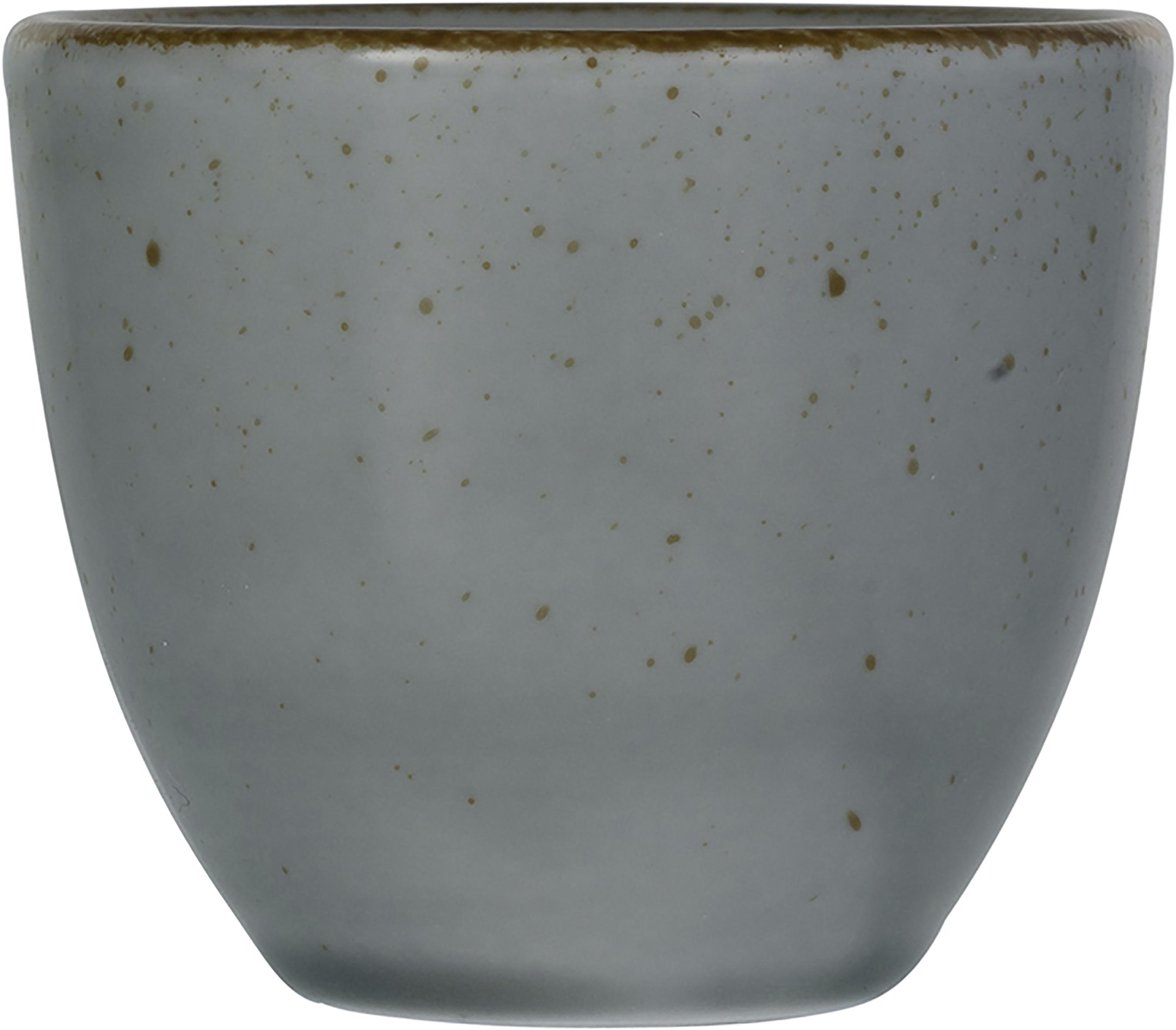 Espressotasse Capri aus Porzellan ca. 80ml - Grau, MODERN, Keramik (6,5/6,5/6cm) - Premium Living