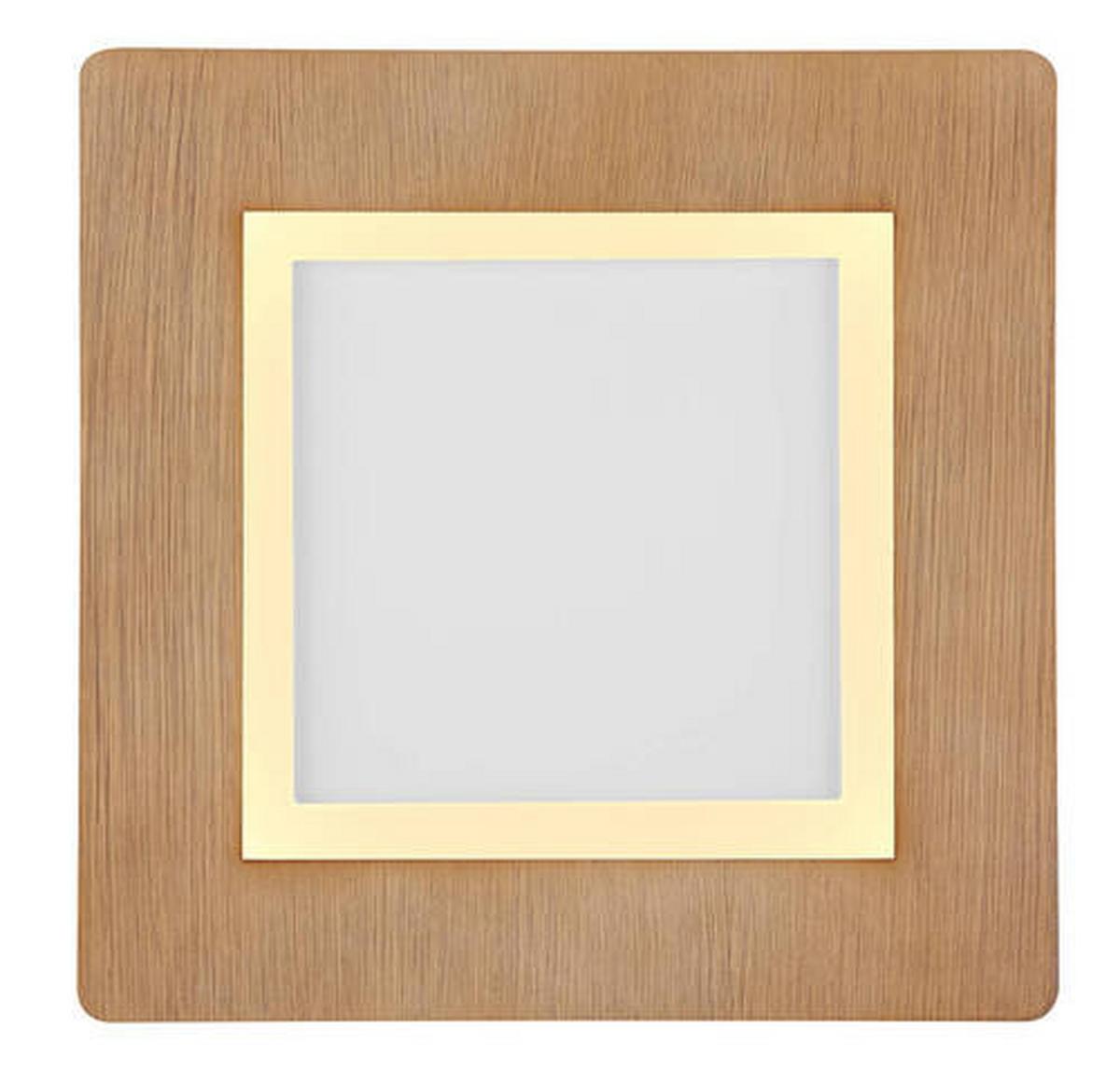 LED Mennyezeti Lámpa 41767q - opál/fehér, Natur, műanyag/fém (30/30/5cm) - Globo