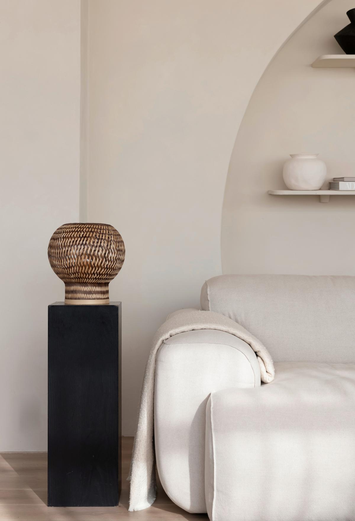 Namizna Svetilka Barbados, Rjava, Bambus - naravne barve/rjava, Basics, naravni materiali (25/27cm) - Good & Mojo