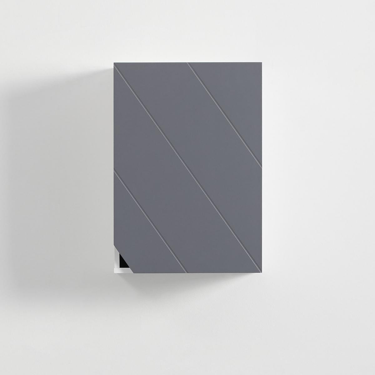 Faliszekrény Rocco - fehér/szürke, Modern, fa (42,6/60/20cm) - Bessagi Home