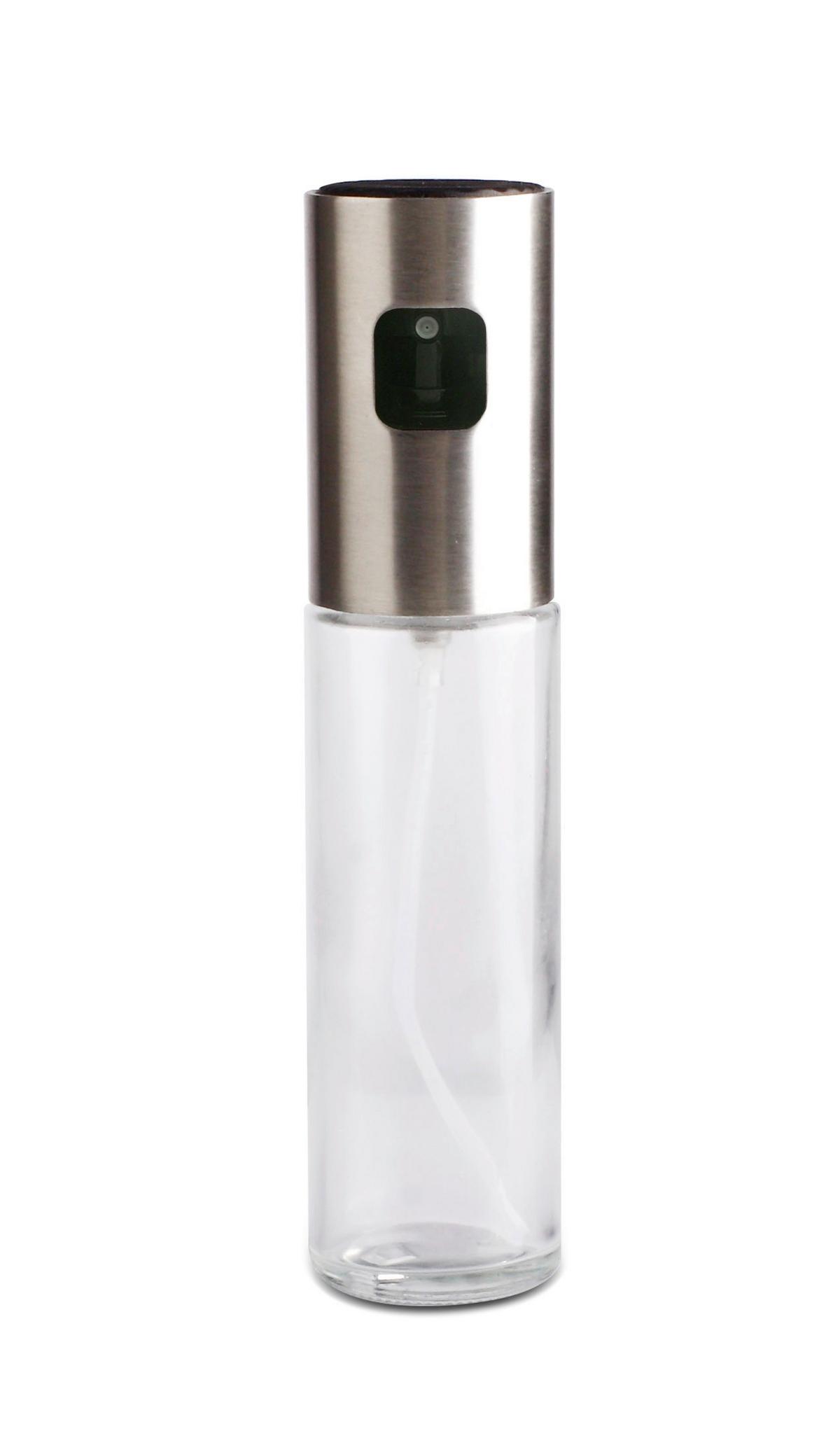 Ölflasche Sprayer aus Glas ca. 105ml - Transparent, Glas/Kunststoff (4,1/17,8cm) - Mömax