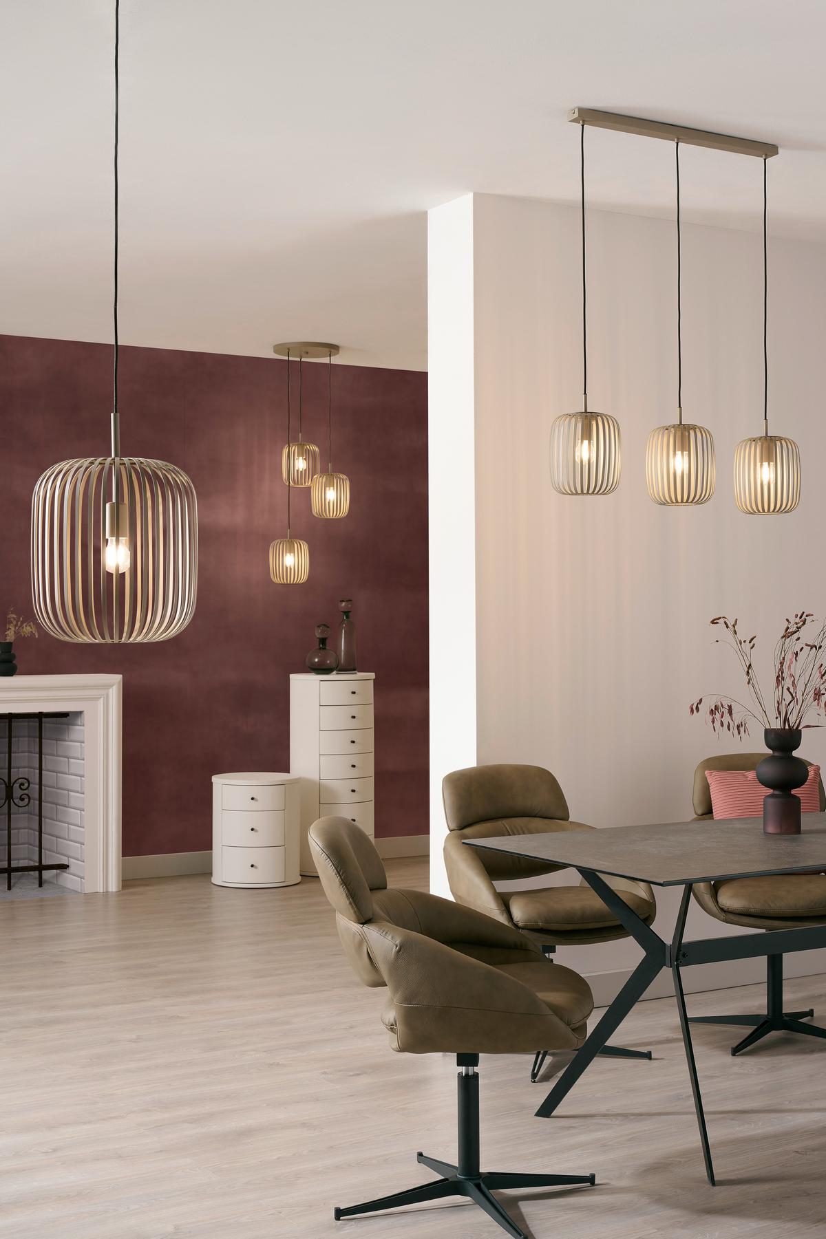 LAMPA WISZĄCA 900496 ROMAZZINA - kolor piaskowy, Design, metal (32,5/110cm) - Eglo