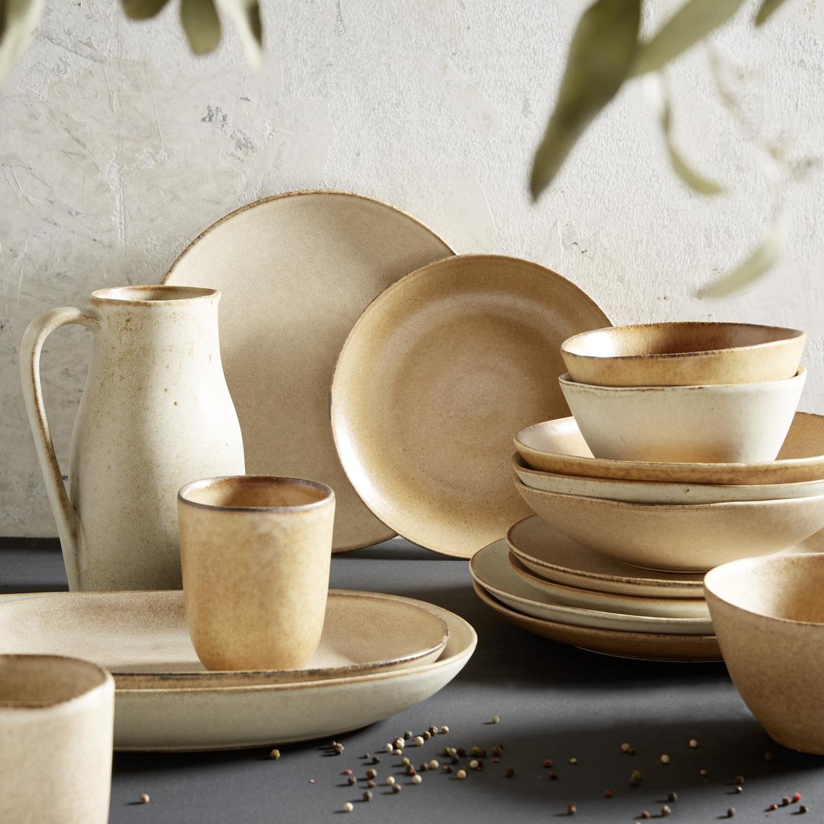 Lapostányér Sahara - szahara/barna, Lifestyle, kerámia (26,5/26,5/2,5cm) - Zandiara