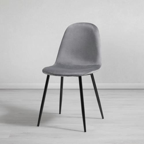 STOL LIO - grå/svart, Modern, metall/trä (43/86/55cm) - Bessagi Home