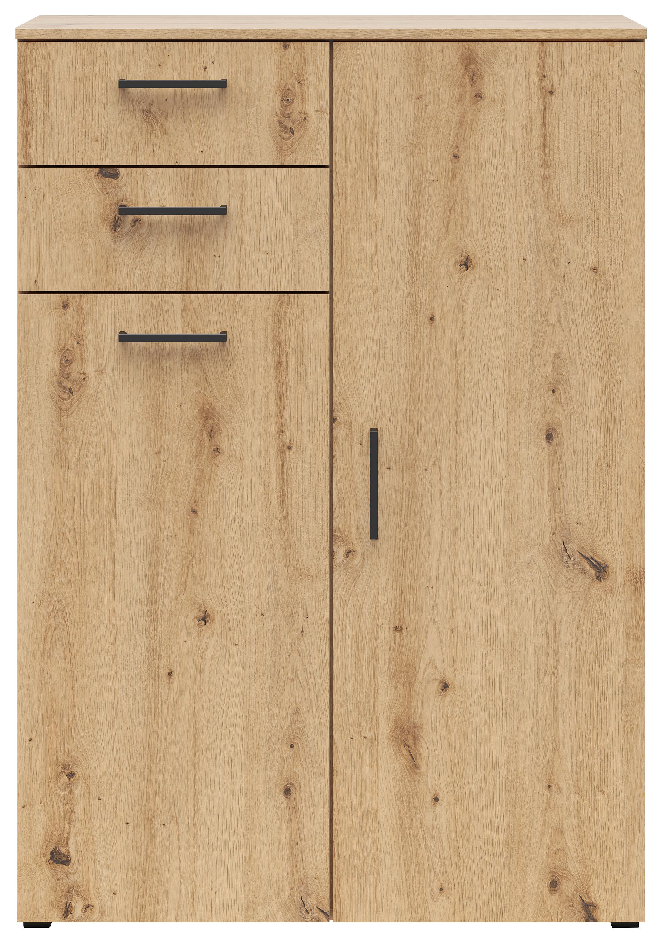 Komoda Multistauraum - črna/antracit, Moderno, umetna masa/leseni material (80/115/40cm) - Premium Living
