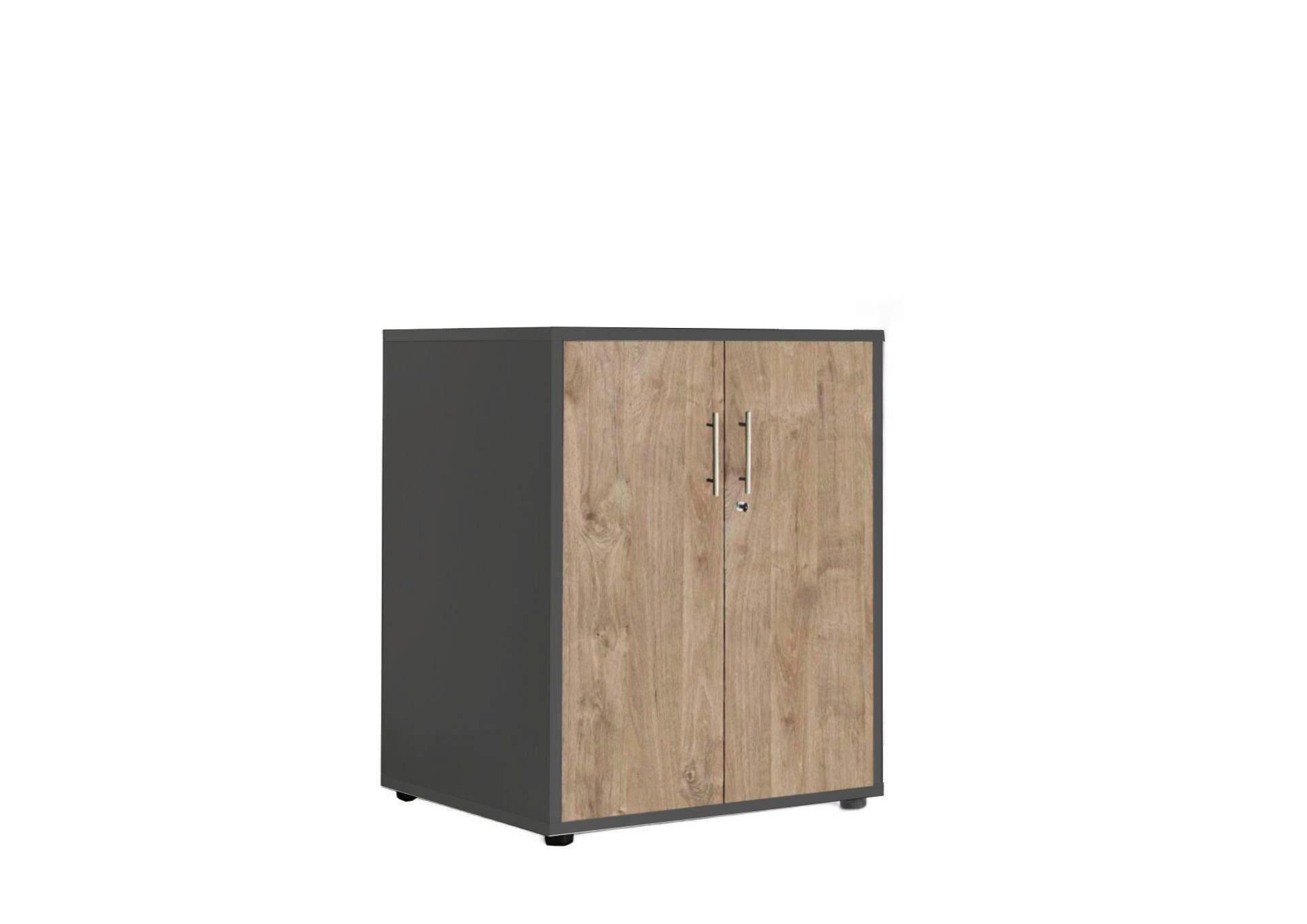 AKTENSCHRANK OFFICE EDITION - Eichefarben/Anthrazit, MODERN, Holzwerkstoff (54/74/50cm) - MID.YOU