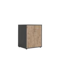 AKTENSCHRANK OFFICE EDITION - Eichefarben/Anthrazit, MODERN, Holzwerkstoff (54/74/50cm) - MID.YOU