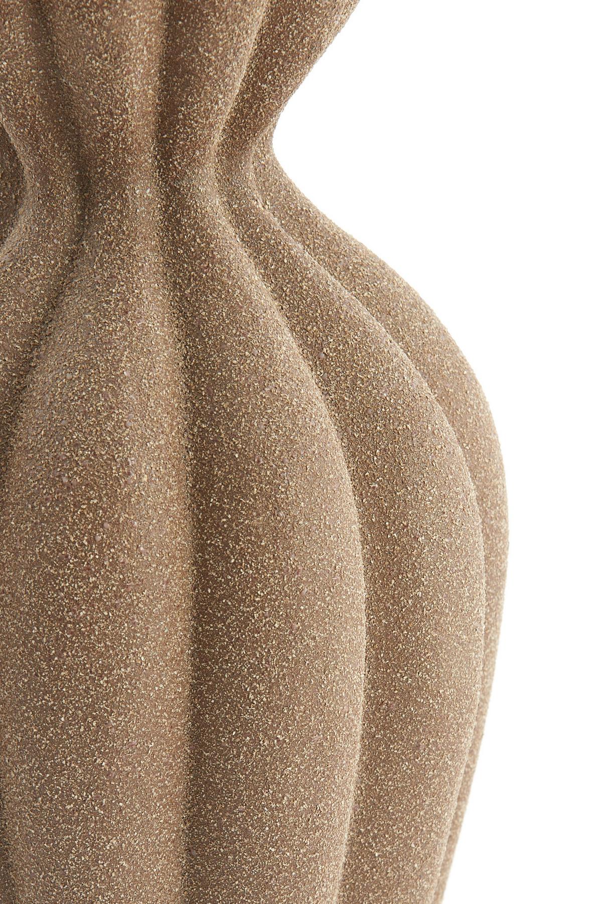 WAZON DEKORACYJNY 5747382_SILLIAN - brązowy, Basics, ceramika (19/19/35,5cm) - Light & Living