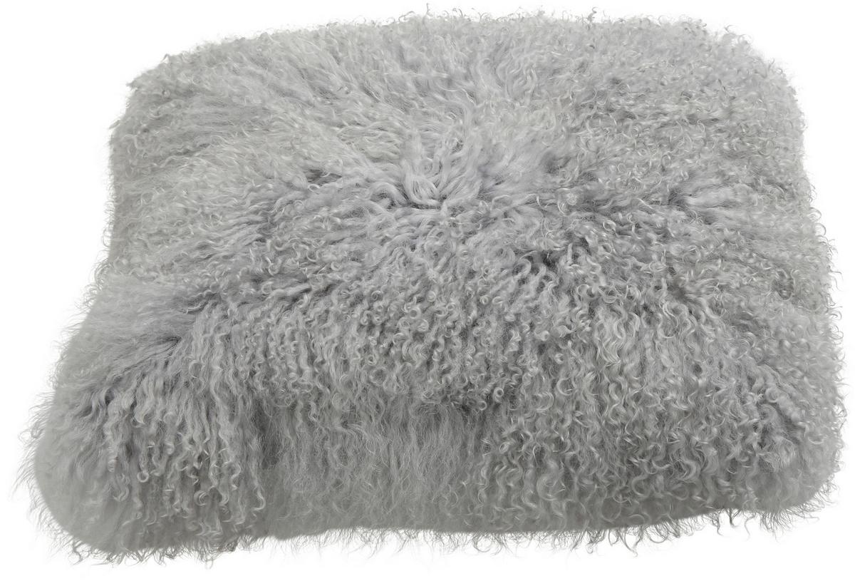 Műszőrme Díszpárna Shaun 40/40 - szürke, Modern, textil (40/40cm) - Premium Living