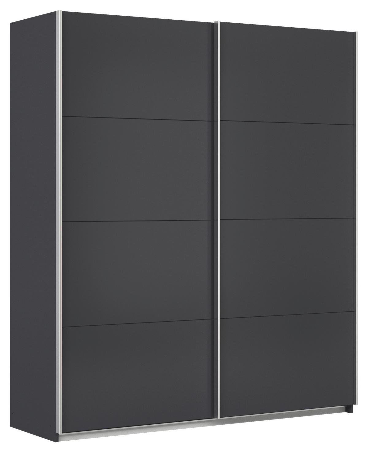 Ormar S Kliznim Vratima Feldkirch - antracit/boje aluminija, Moderno, drvni materijal/metal (181/210/62cm) - Modern Living