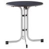 Gartentisch ca.70x70x72cm Anthrazit,Silber - Anthrazit/Silberfarben, MODERN, Holzwerkstoff/Metall (70/70/72cm) - Sieger