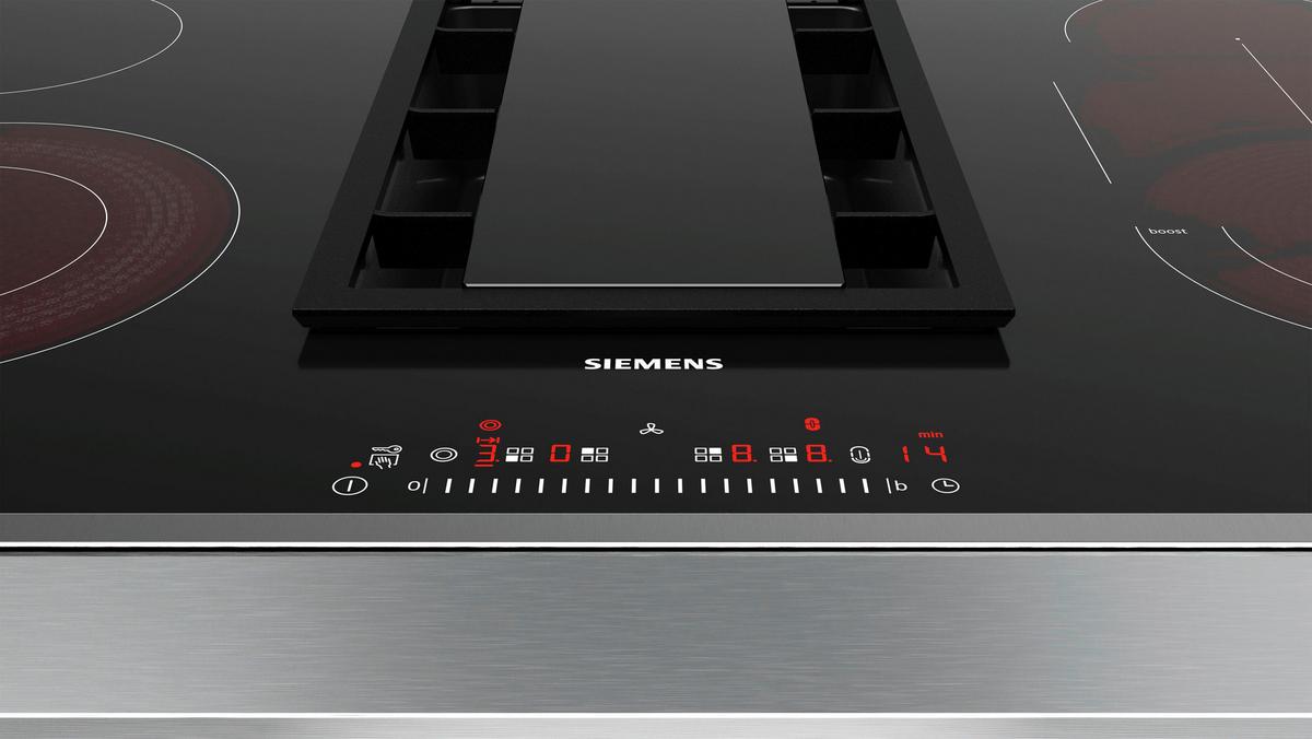 Kochfeld-Dunstabzug-Kombi ET845FM11E - Schwarz, Glas/Metall (79,5/20,4/51,7cm) - Siemens