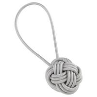 Raffhalter Knoten in Grau - Grau, Textil (5cm) - Modern Living