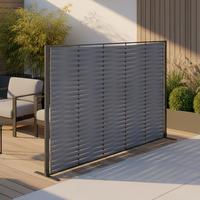 OSŁONA TARASOWA JAVA - ciemnoszary, Modern, metal/tkanina (180/120/36cm) - Bessagi Garden