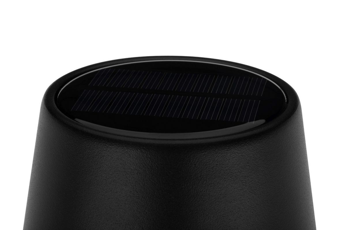 LAMPA SOLARNA MOBILE - czarny/biały, Basics, tworzywo sztuczne/metal (10,7/38cm) - Ambia Garden