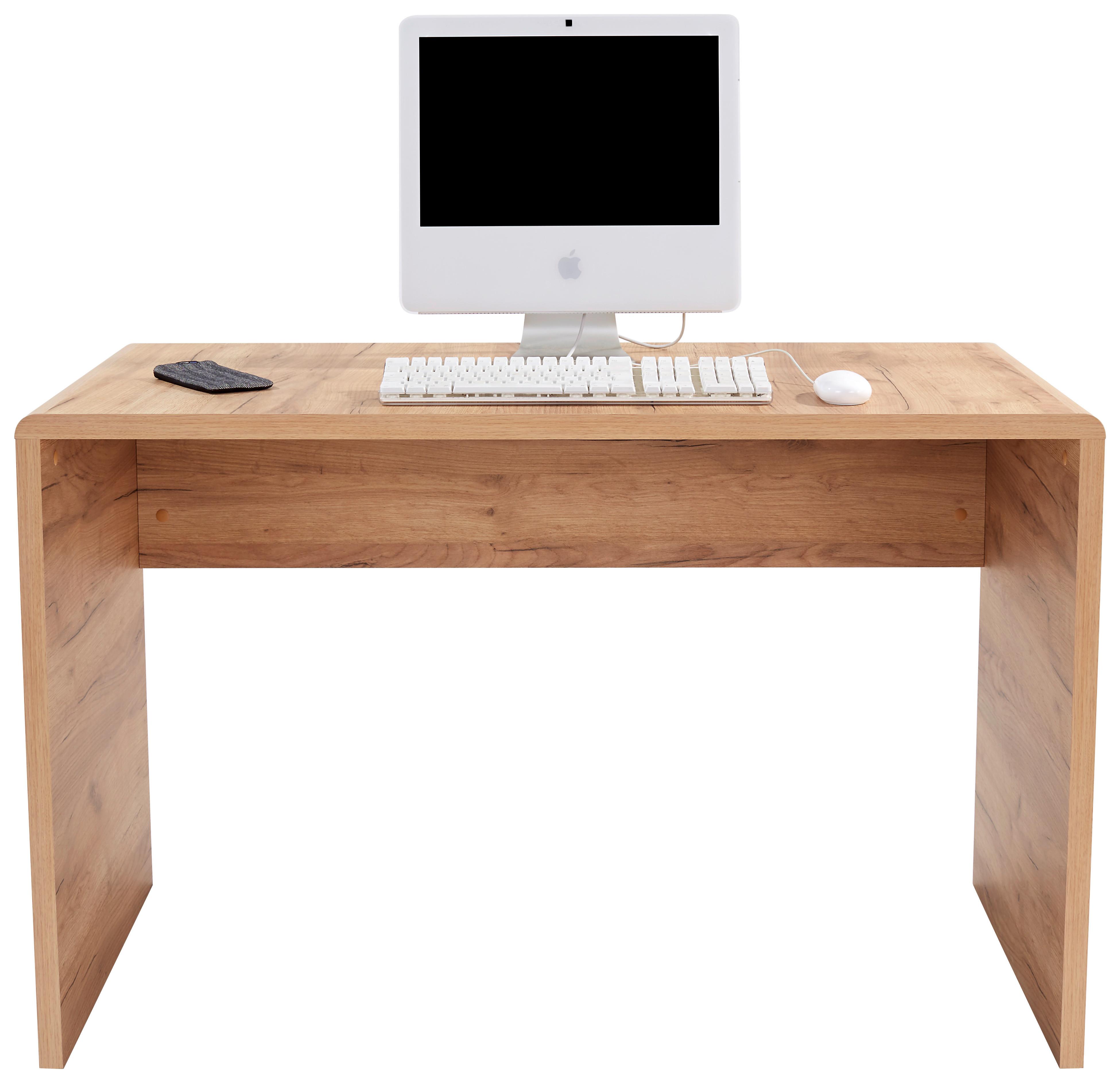 Íróasztal Tölgy Szín Fontana - tölgyfa színű, Modern, faalapú anyag (120/75,5/60cm)