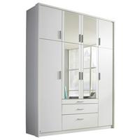 Ormar S Klasičnim Vratima Hildesheim - bijela/prozirno, Design, staklo/drvni materijal (185/231/56cm) - Modern Living