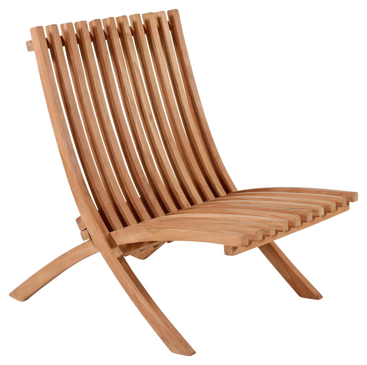 Loungesessel-2er Set Kenya ca. 73x58x63 cm Teakholz - Teakfarben, KONVENTIONELL, Holz (73/85/63cm) - Gardenson