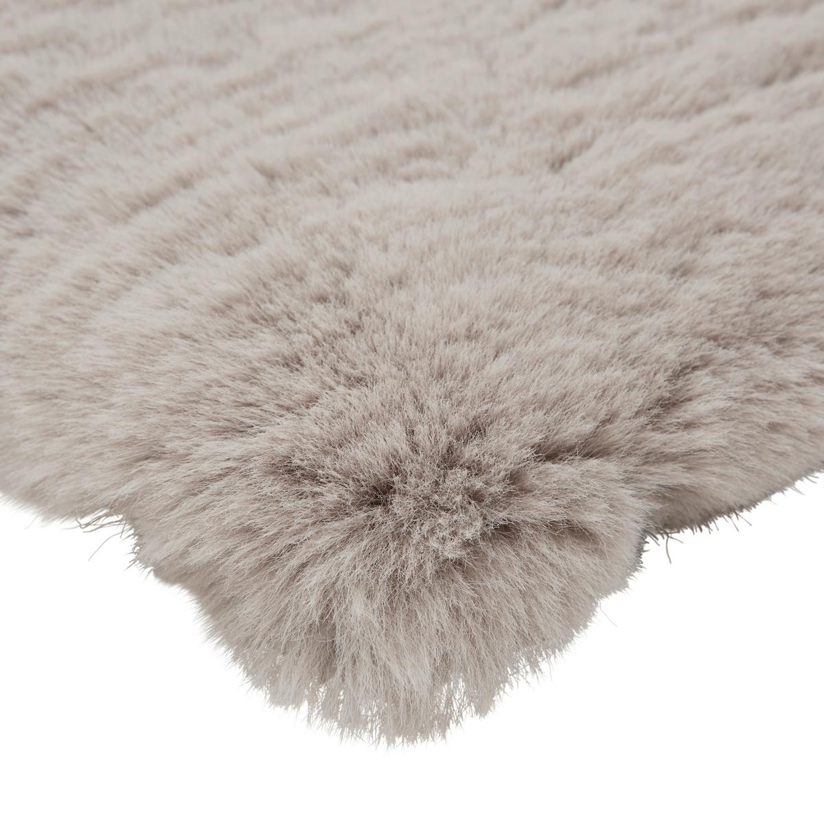 Műszőrme Melanie - szürke, Romantik / Landhaus, textil (80/150cm) - Modern Living