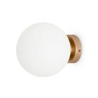 Wandleuchte Basic Form - Weiss/Goldfarben, Trend, Glas/Metall (18/18/21cm) - MAYTONI